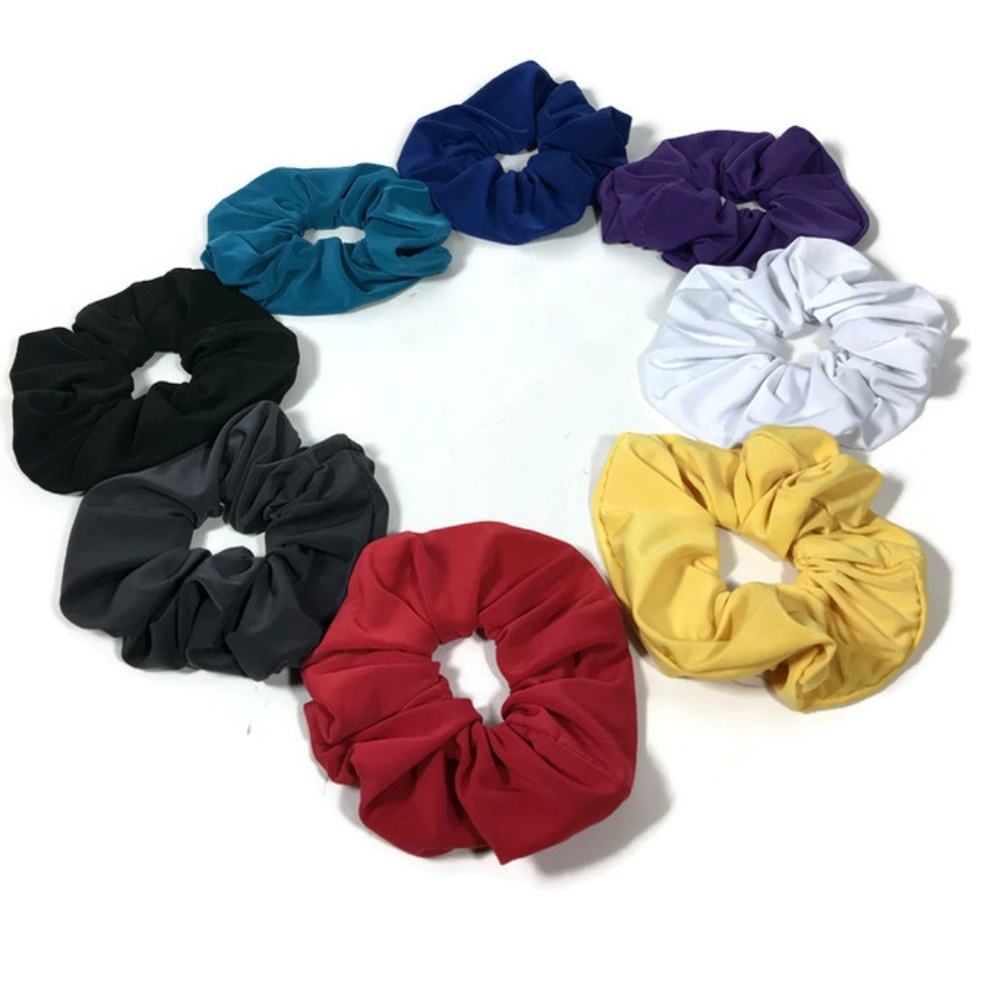 Set/3 Lycra Scrunchies Wide Scrunchie Messy Bun